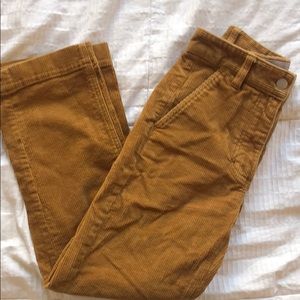 Everlane Rust Corduroy Straight Leg Crop